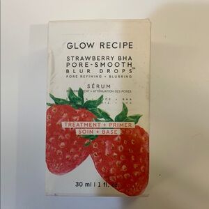 Glow Recipe Strawberry BHA pore smooth blur drops
